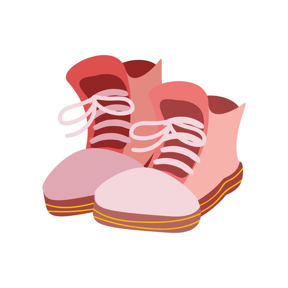 botas calzado dibujos animados vector