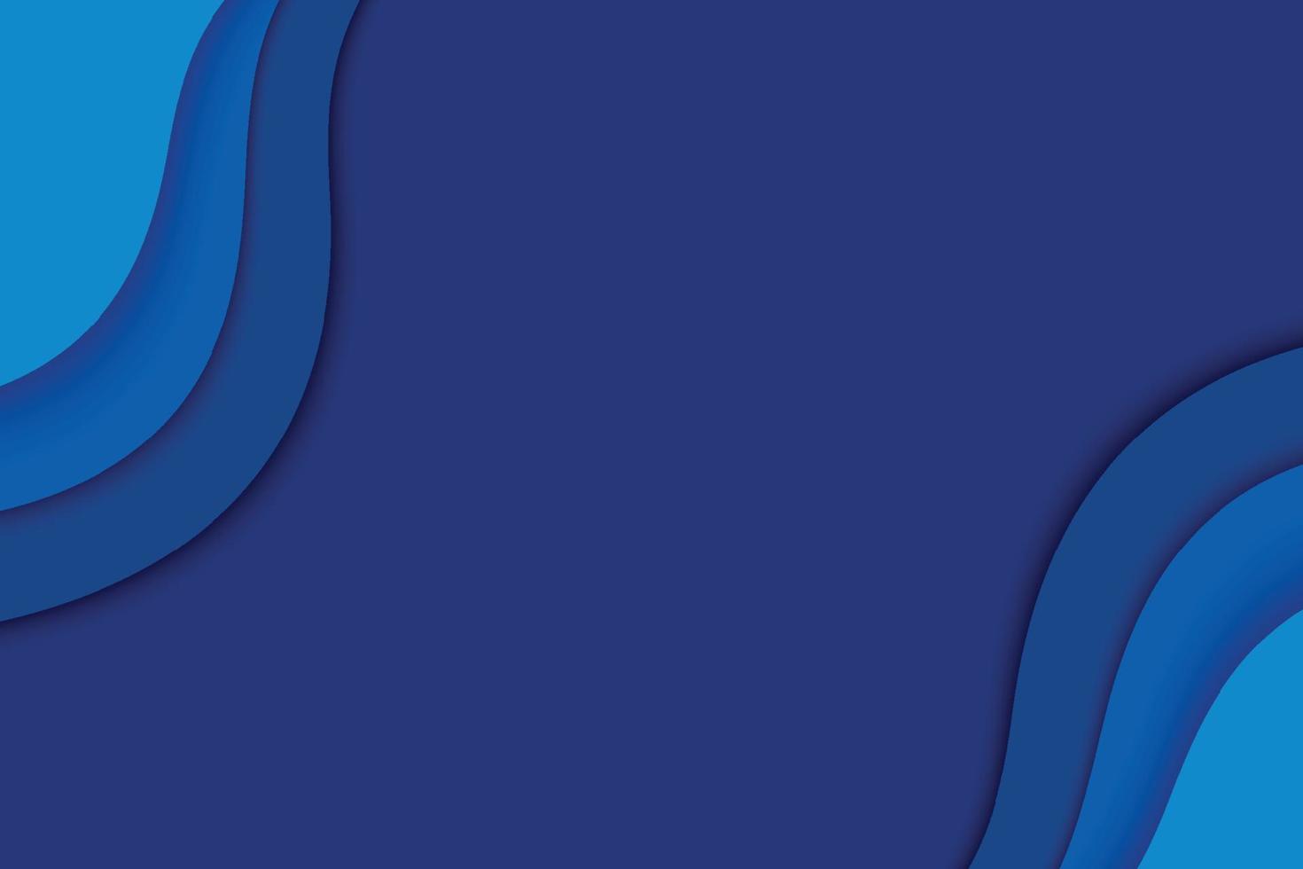 Blue paper layer abstract background. Paper cut layered with space for text. vector