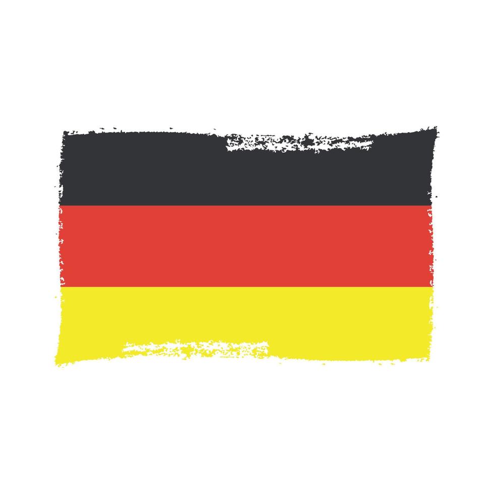vector de bandera de alemania con estilo de pincel de acuarela