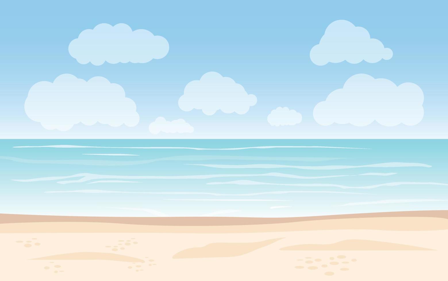 Summer holiday and Sea beach background vector