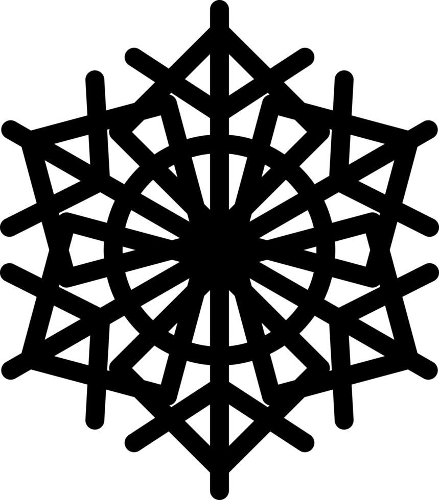 Snowflake winter season decoration sign art vector