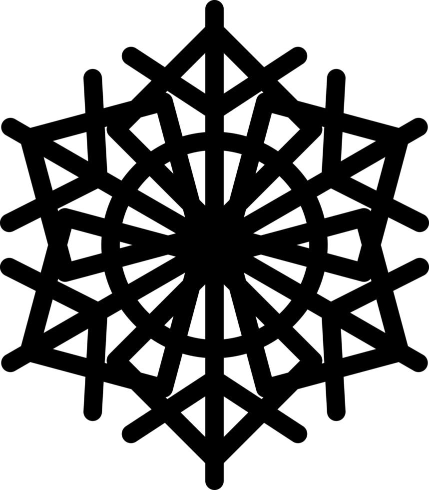 Snowflake winter season decoration sign art vector