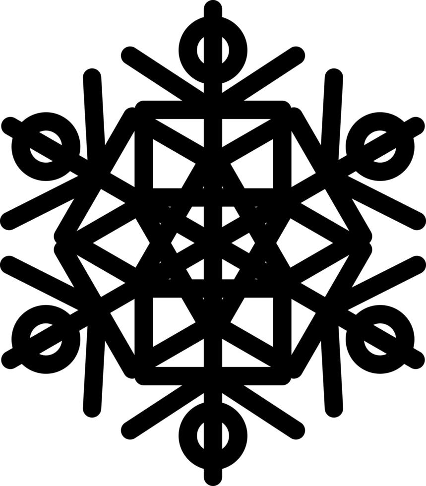 Snowflake winter season decoration sign art vector