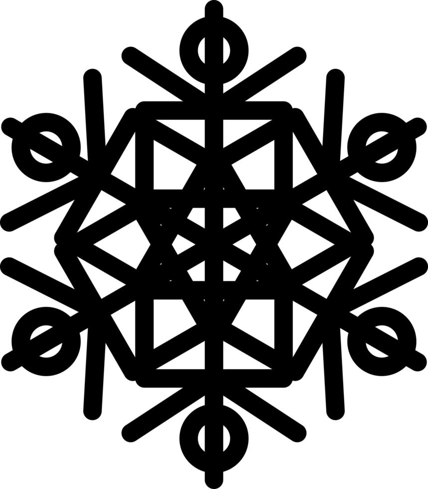 Snowflake winter season decoration sign art vector