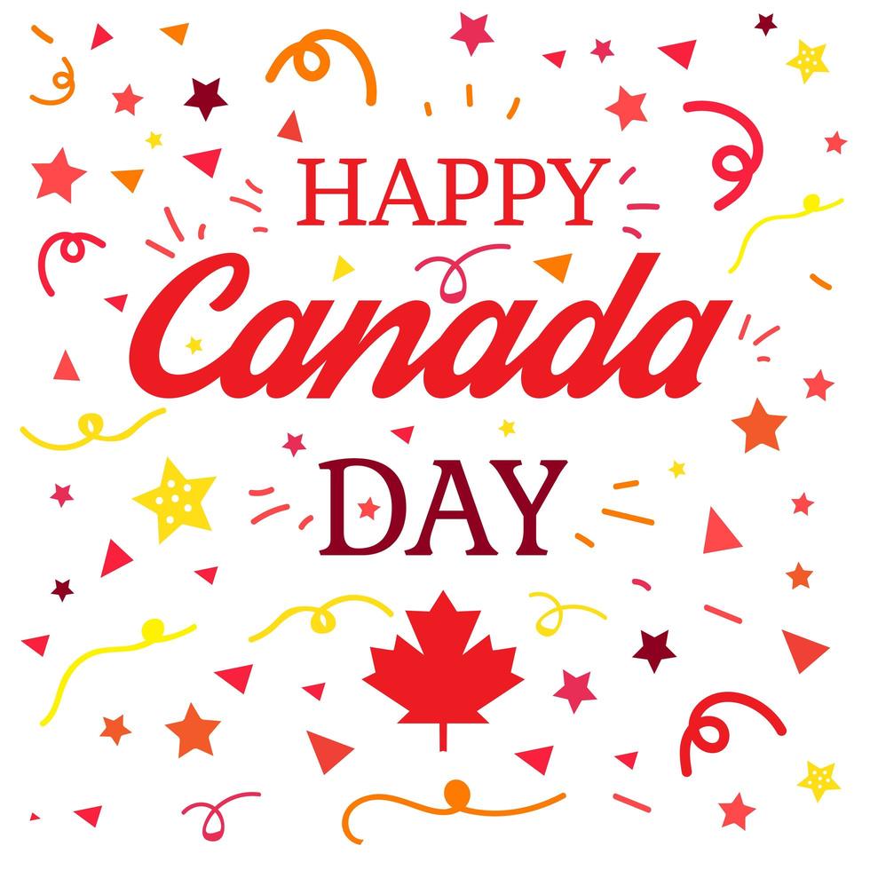 Happy Canada Day vector