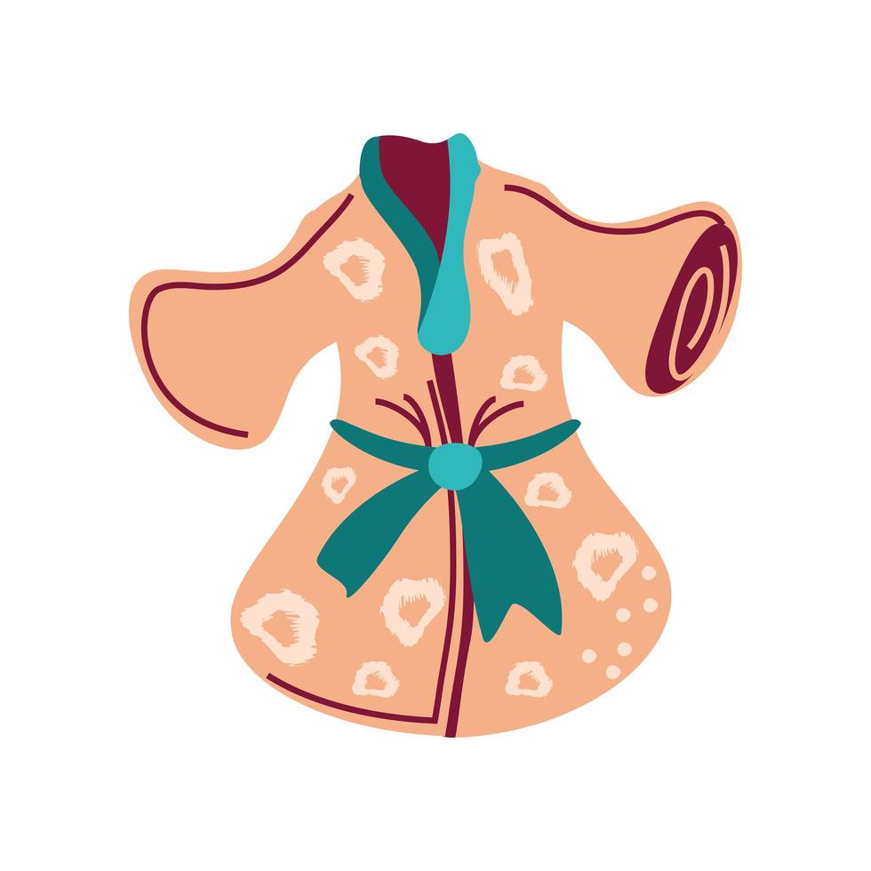 bathrobe for women vector