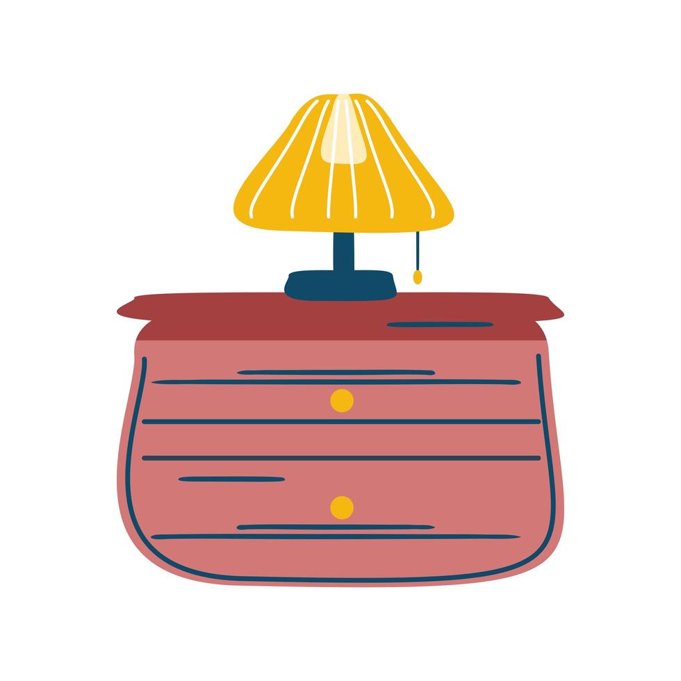 table lamp furniture vector
