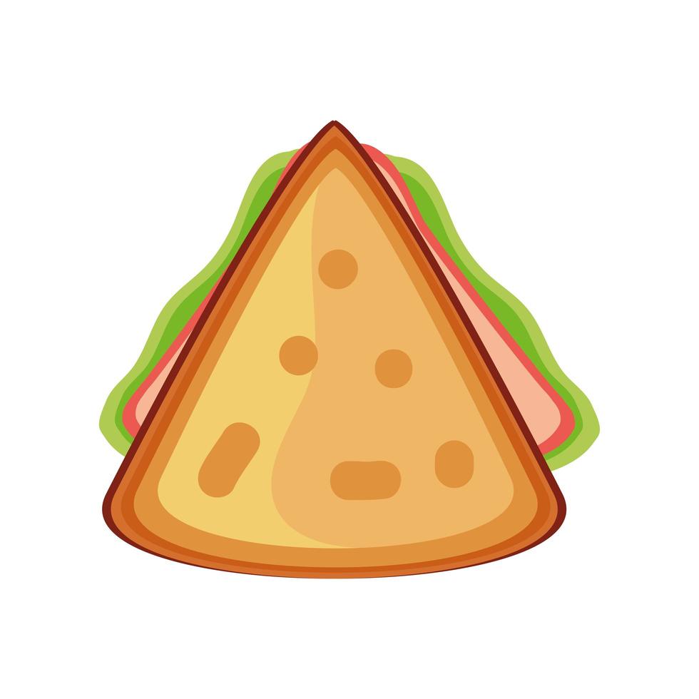 tasty sandwich fresh vector