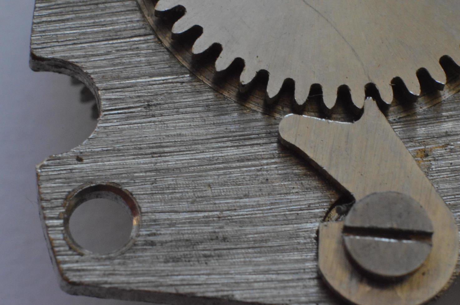 Clockwork and details shot in close-up composition photo