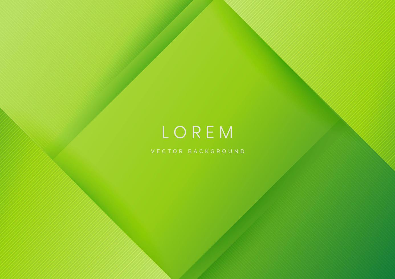 Abstract green gradient geometric diagonal background. vector