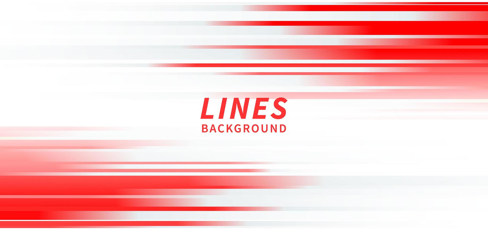 líneas horizontales abstractas de rayas rojas claras sobre fondo blanco. vector