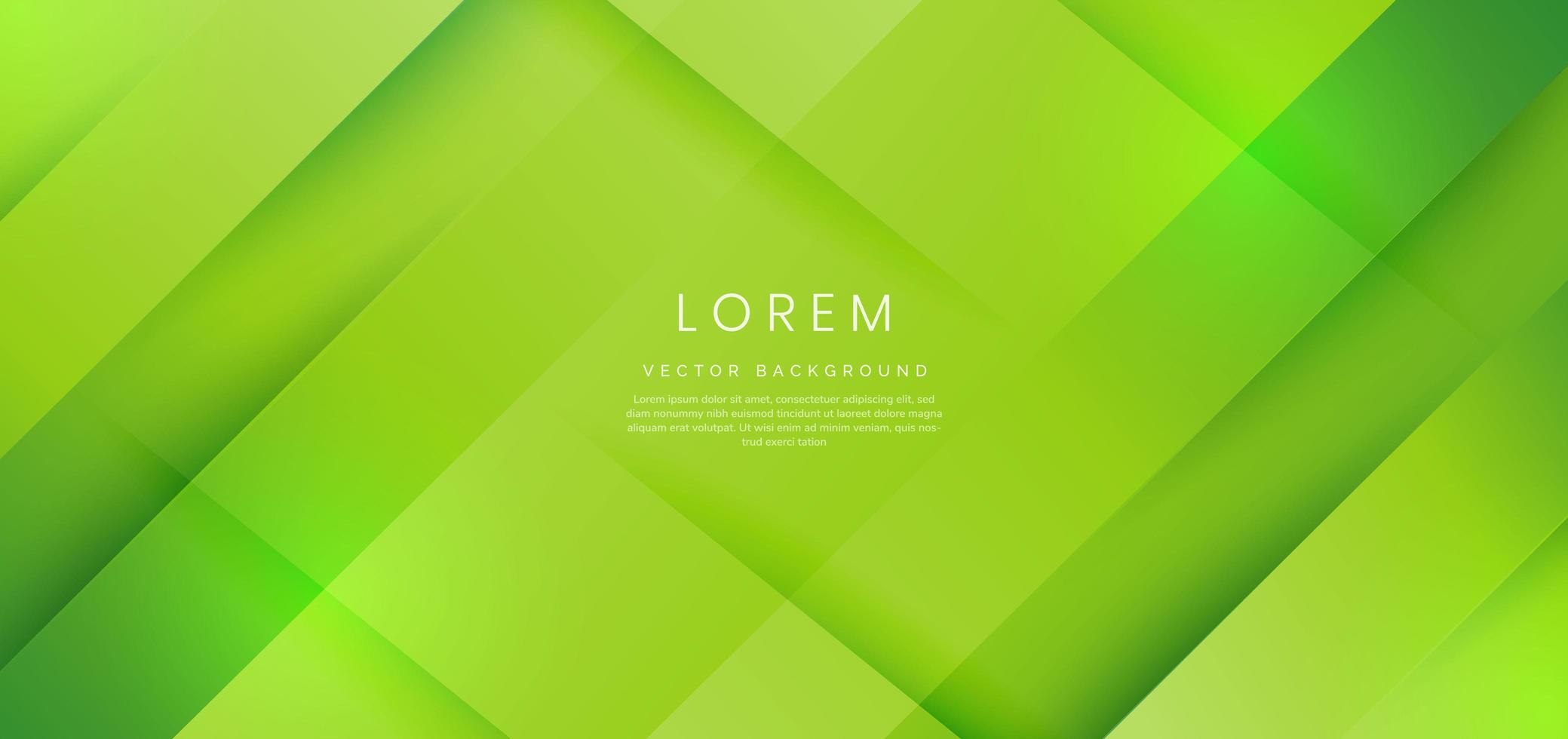 Abstract green gradient geometric diagonal background. vector