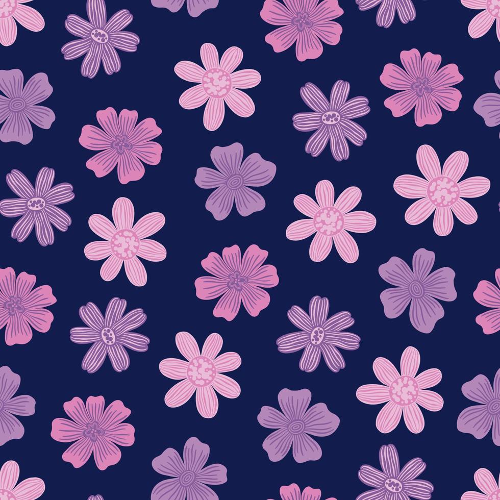 seamless, patrón, flower., moda, impresión, de, textile., vendimia, diseño floral vector