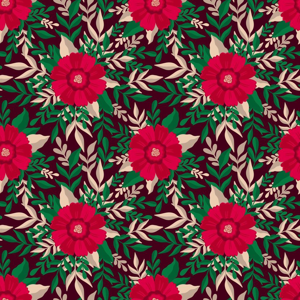 flor de patrones sin fisuras elegante diseño floral estampado botánico. impresión de moda. vector