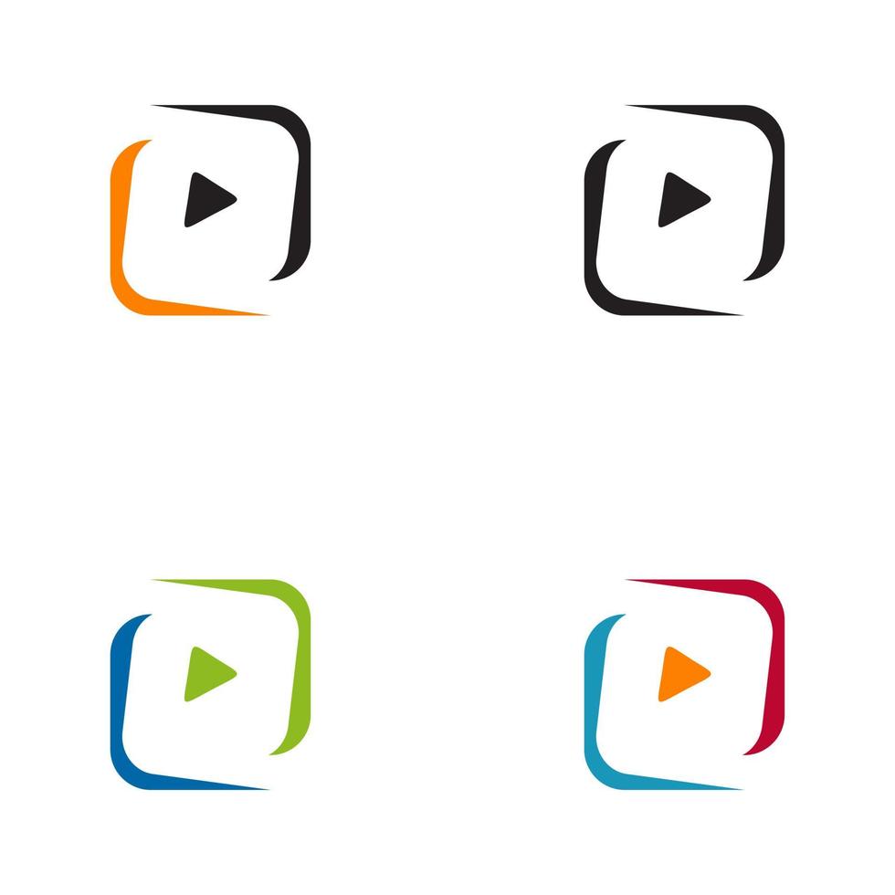 diseño de logotipo de programa de canal de televisión o televisión vector