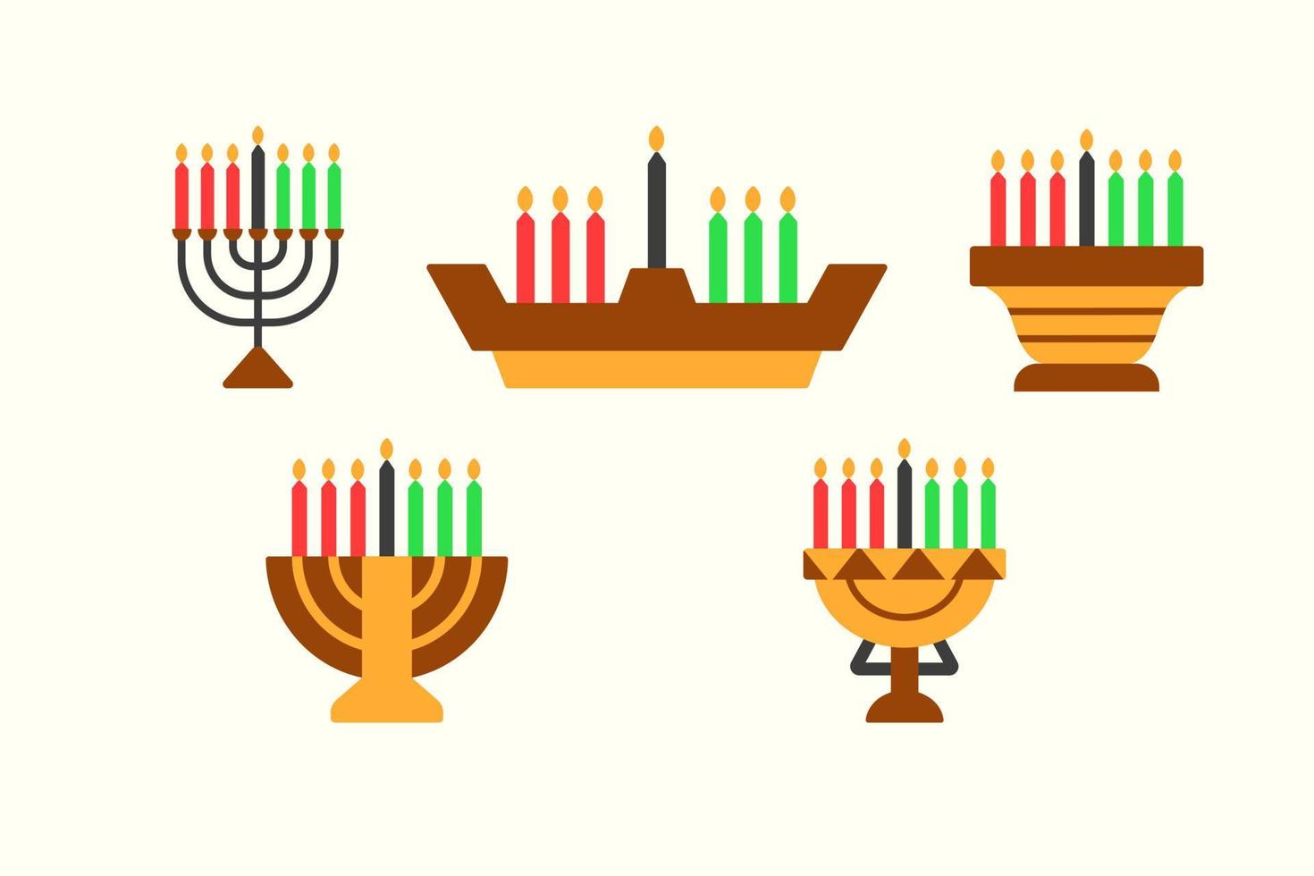 Kwanzaa Candle Icon Vector Illustration for Kwanzaa Day Collection