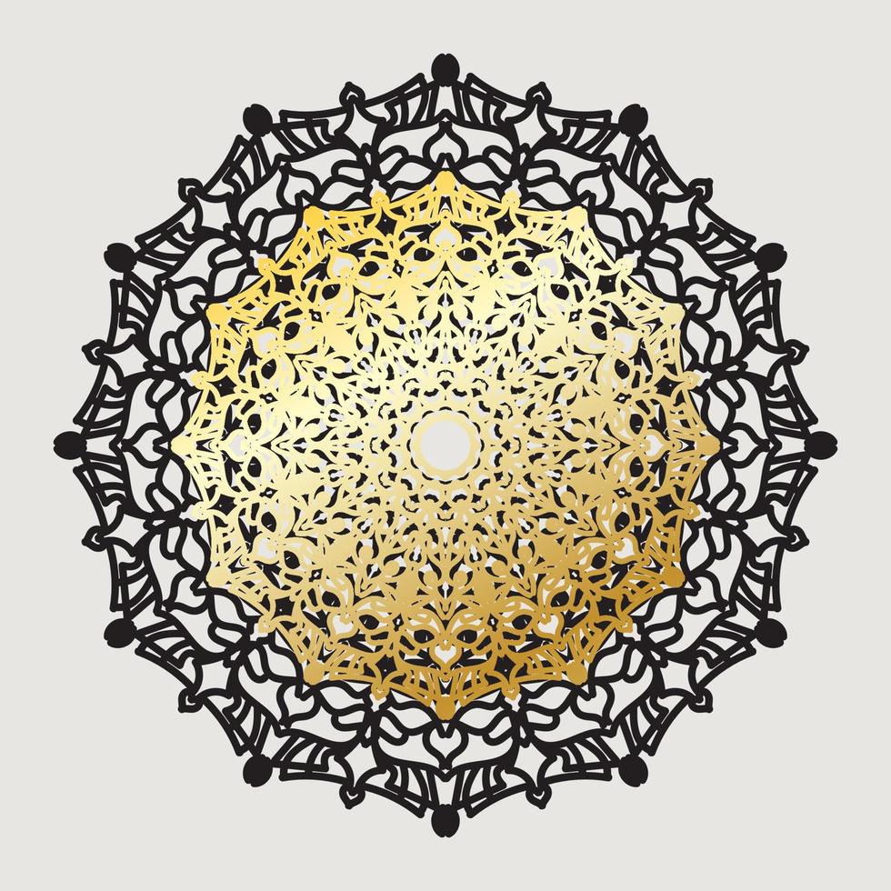 Vector round abstract circle. Mandala style.