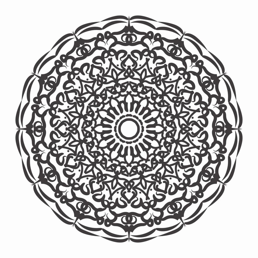 Vector round abstract circle. Mandala style.