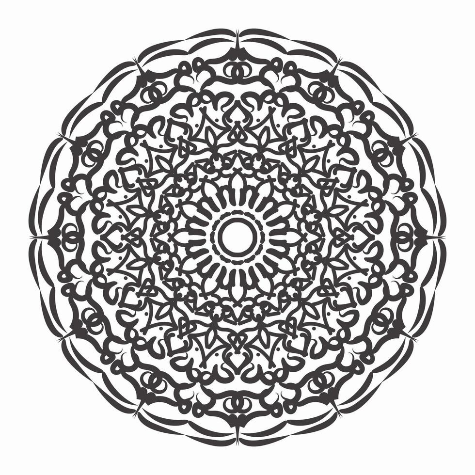 Vector round abstract circle. Mandala style.