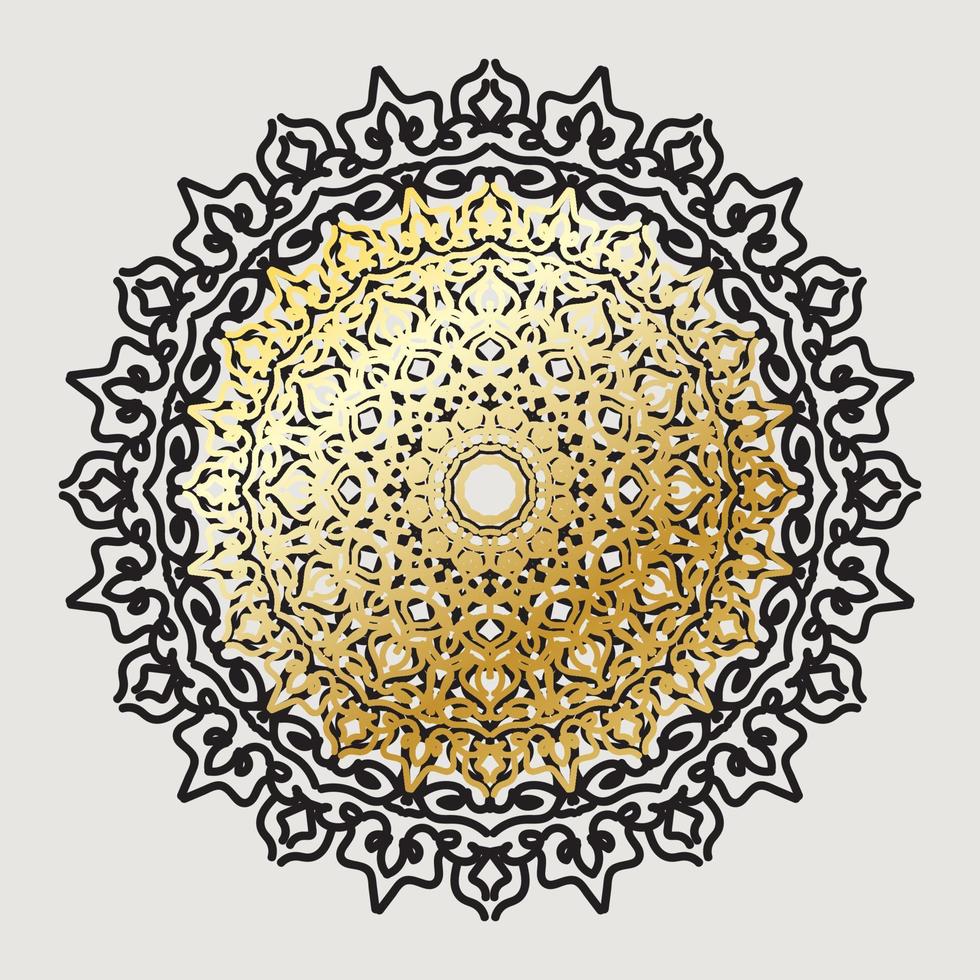 Vector round abstract circle. Mandala style.