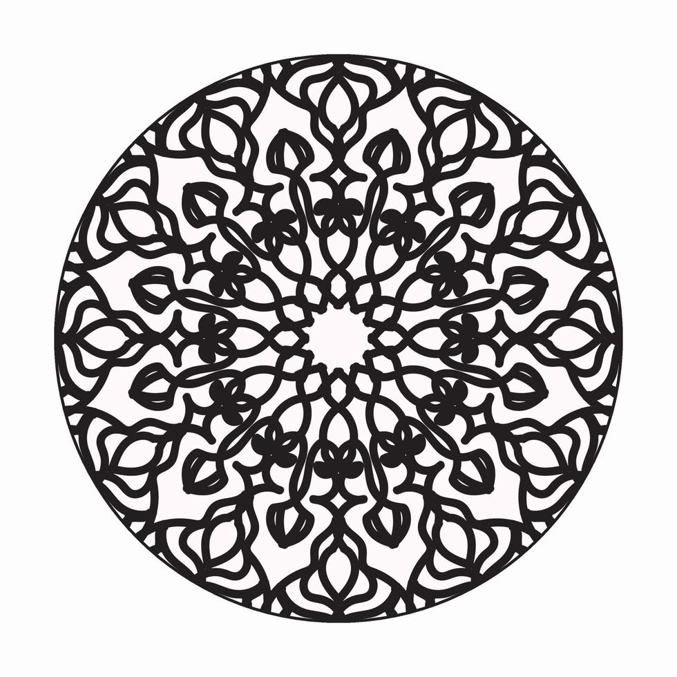 Vector round abstract circle. Mandala style. EPS 10