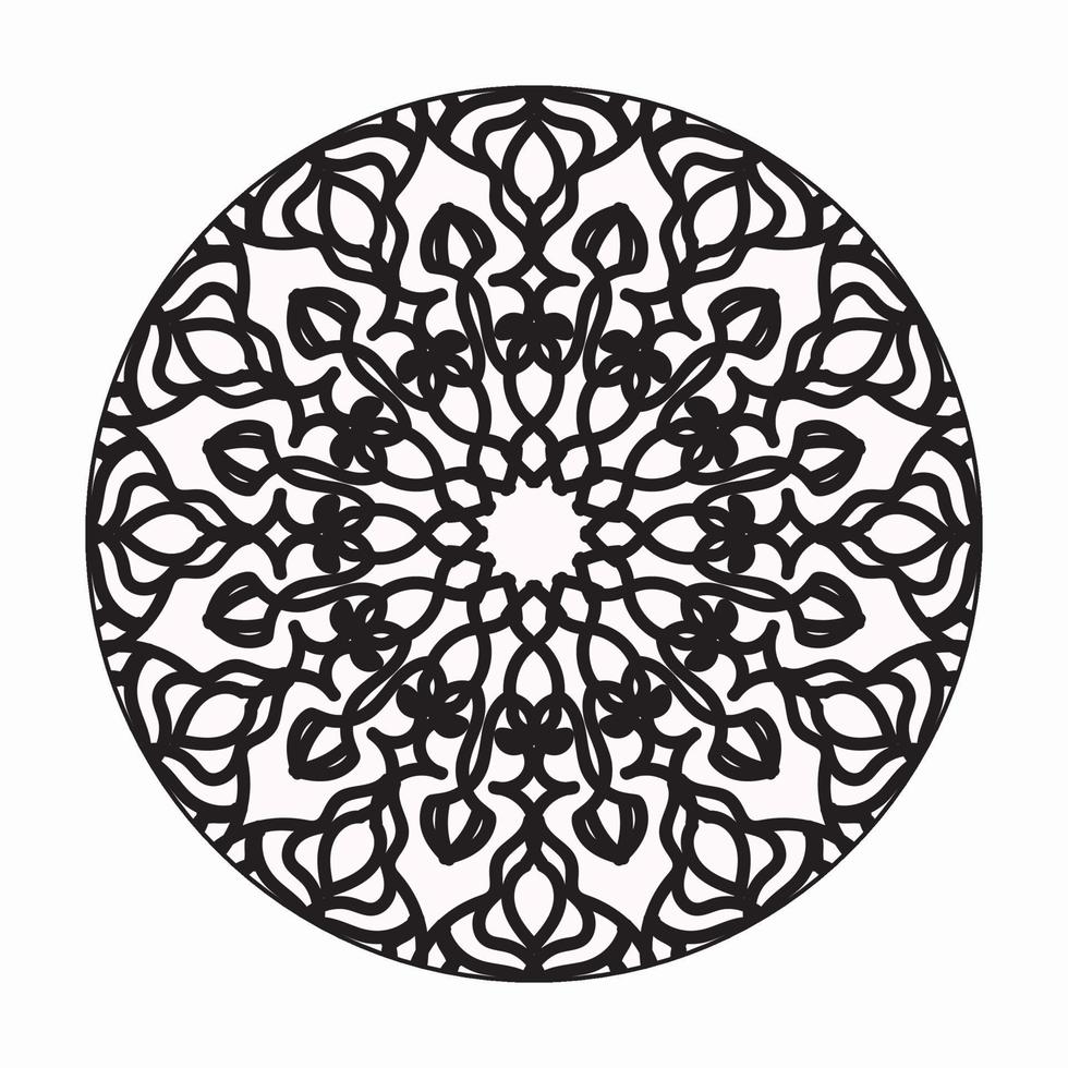 Vector round abstract circle. Mandala style. EPS 10