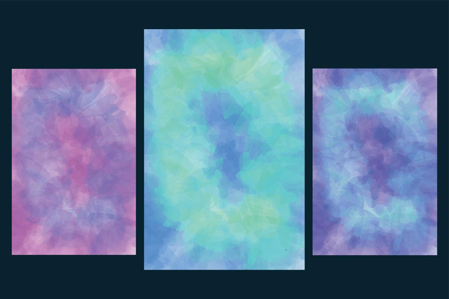 Abstract watercolor Background Set vector