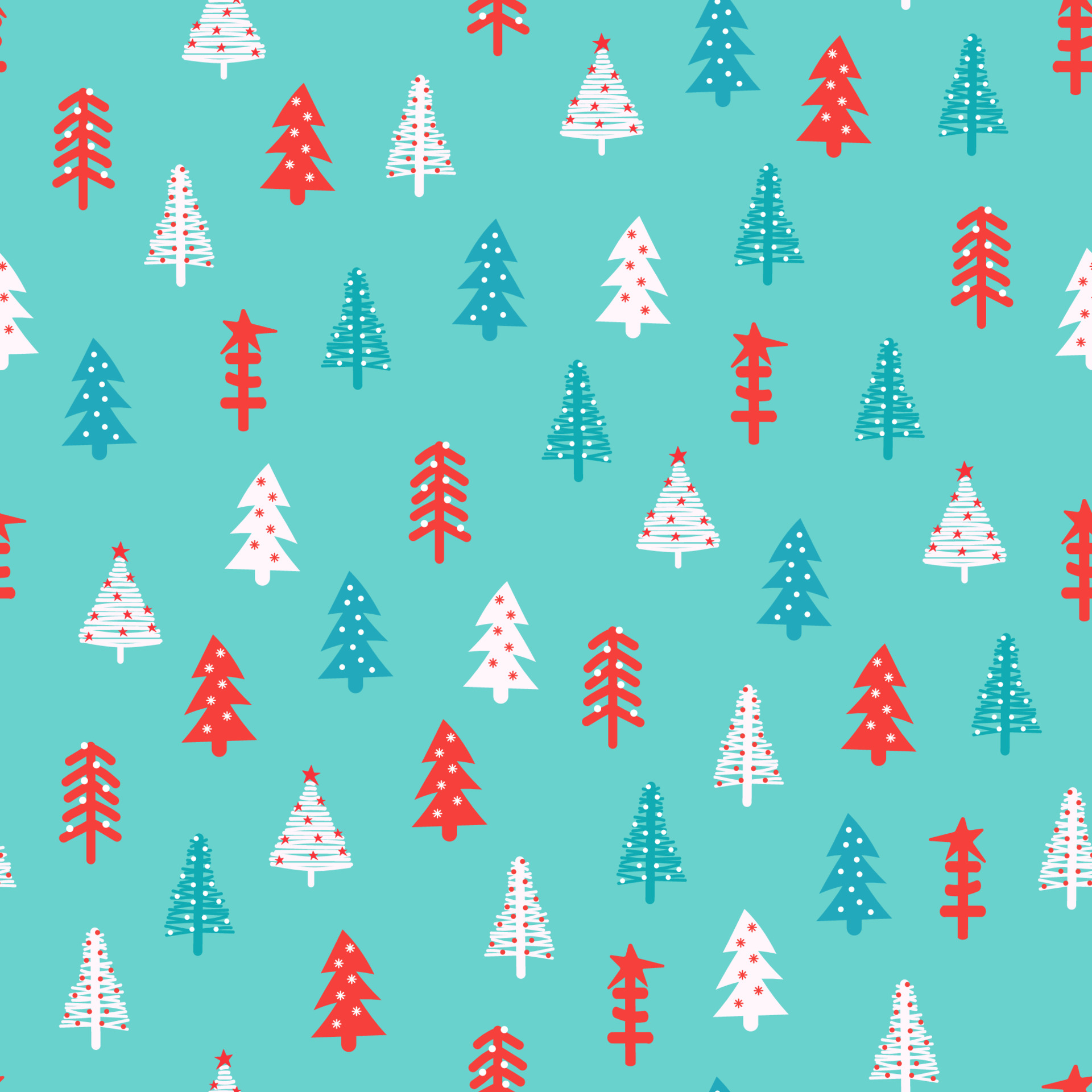 Seamless pattern with Christmas tree. 3727236 Vector Art at Vecteezy