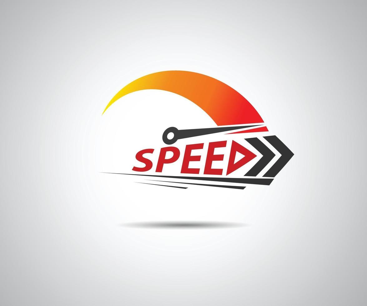 Speed. Logo racing event. Speedometer vector