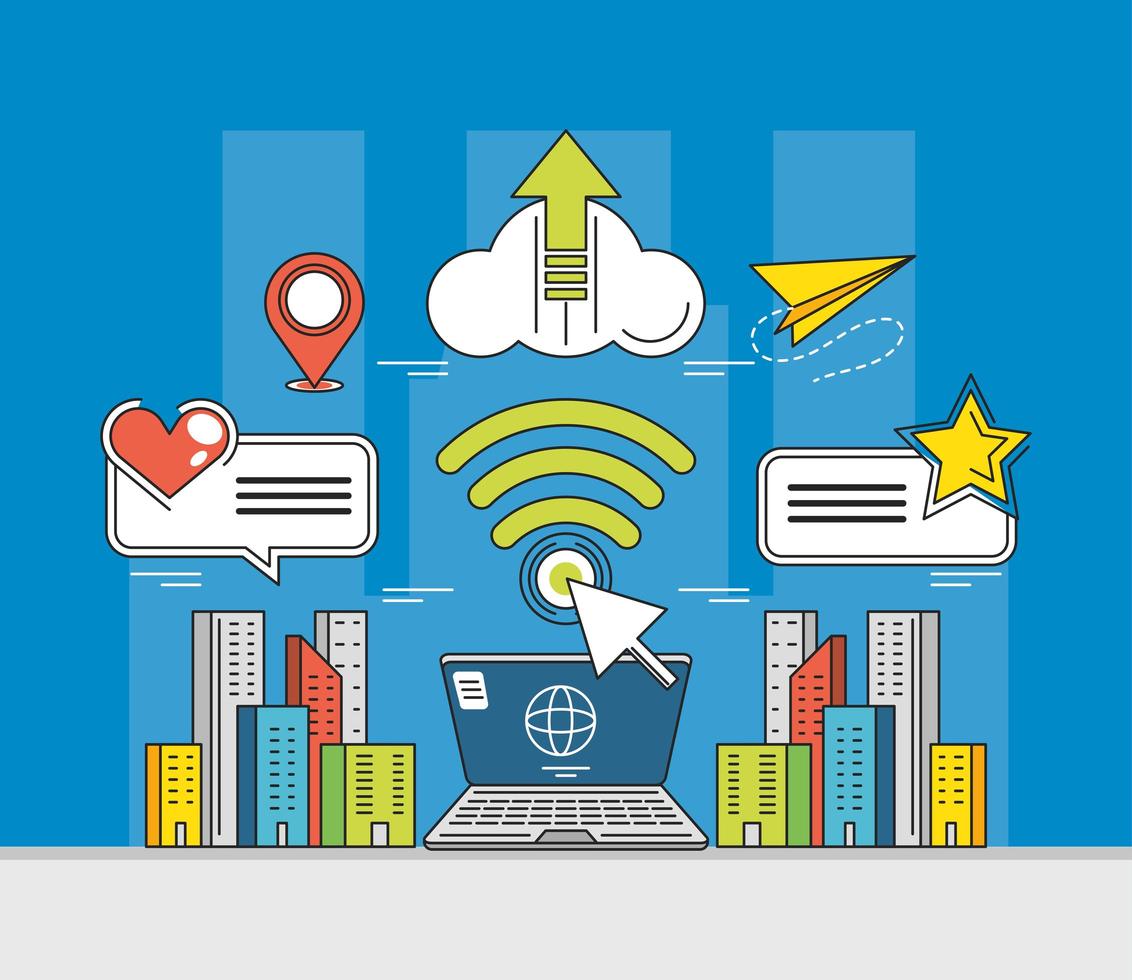 social media internet vector