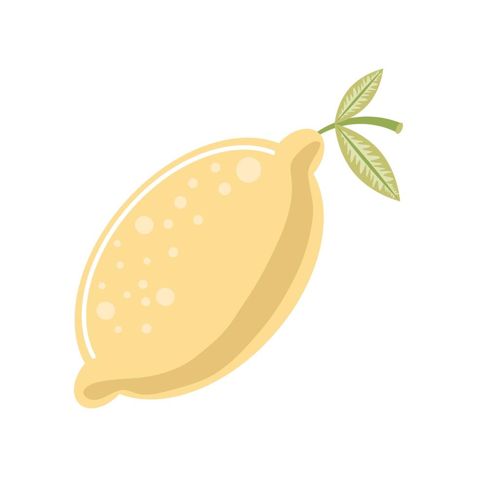 icono de fruta fresca de limón estilo aislado vector