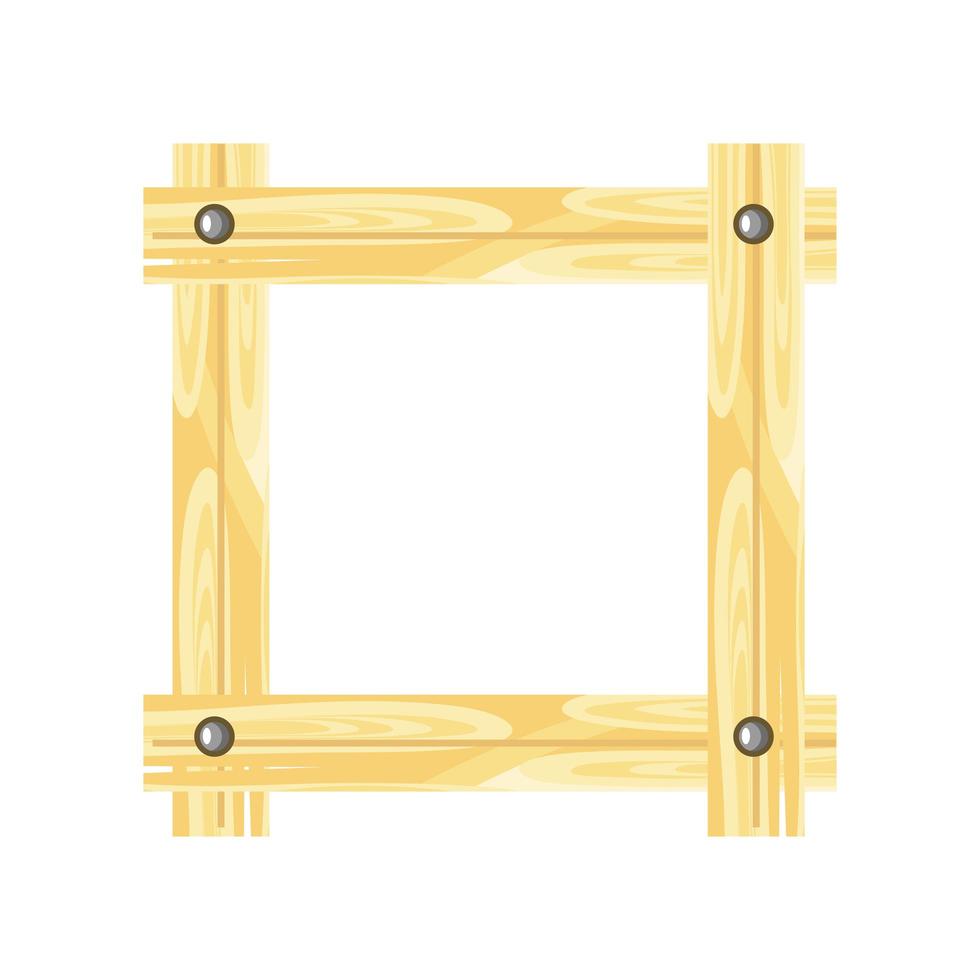 frame wooden empty vector