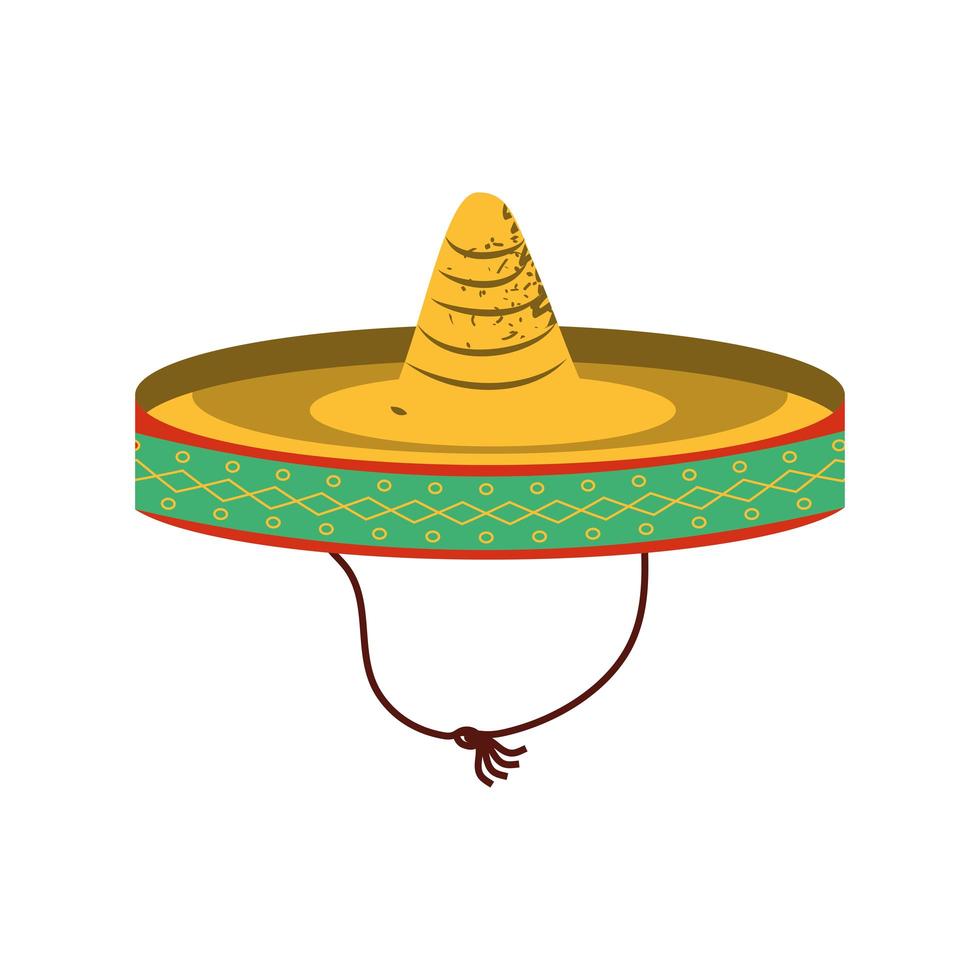 sombrero mexicano icono vector