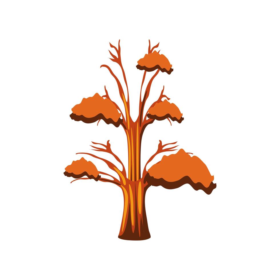 caída de la naturaleza del árbol vector