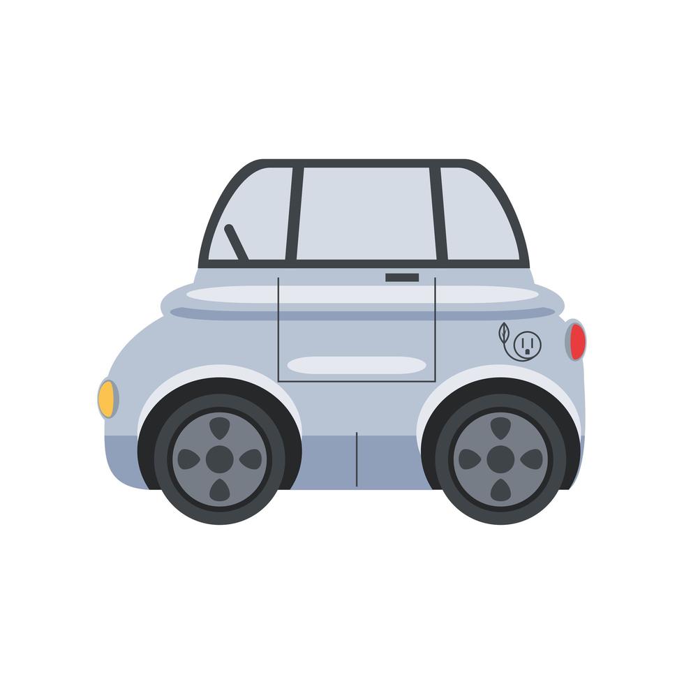 electric car modern technology transport vector