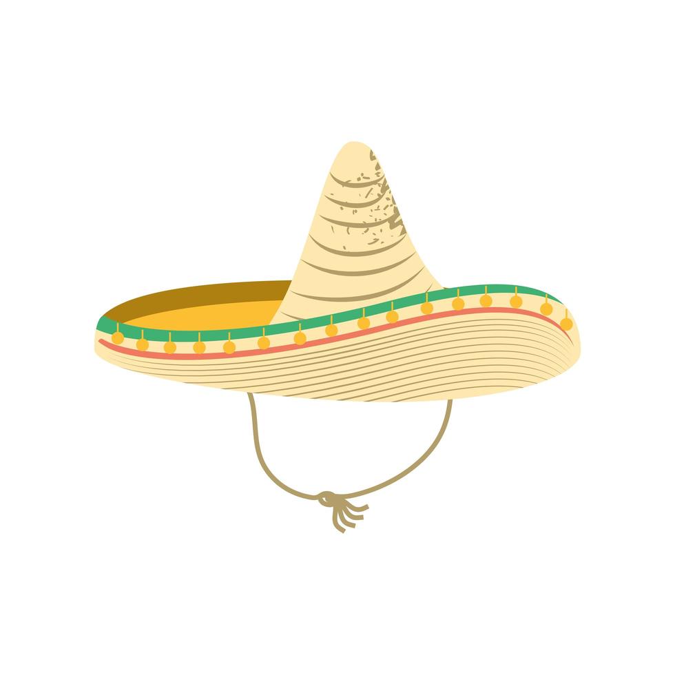 sombrero mexicano tradicional vector