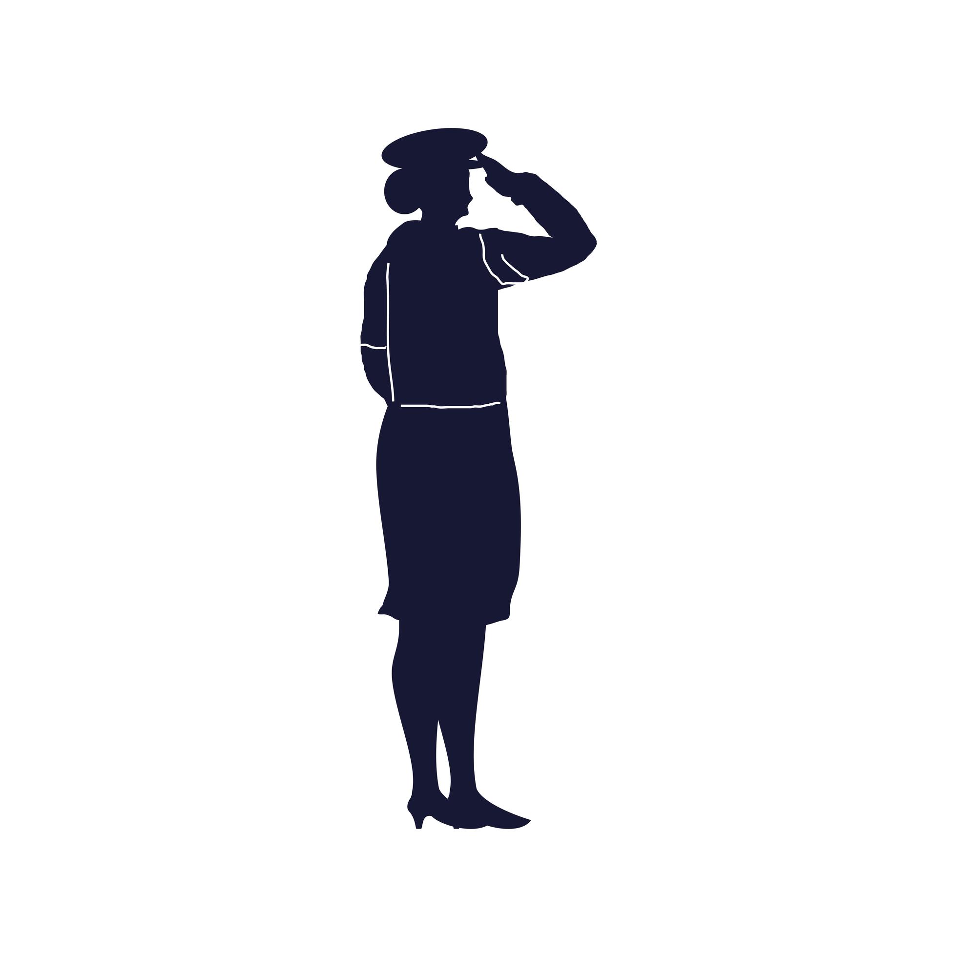 female soldier salute 3727864 Vector Art at Vecteezy