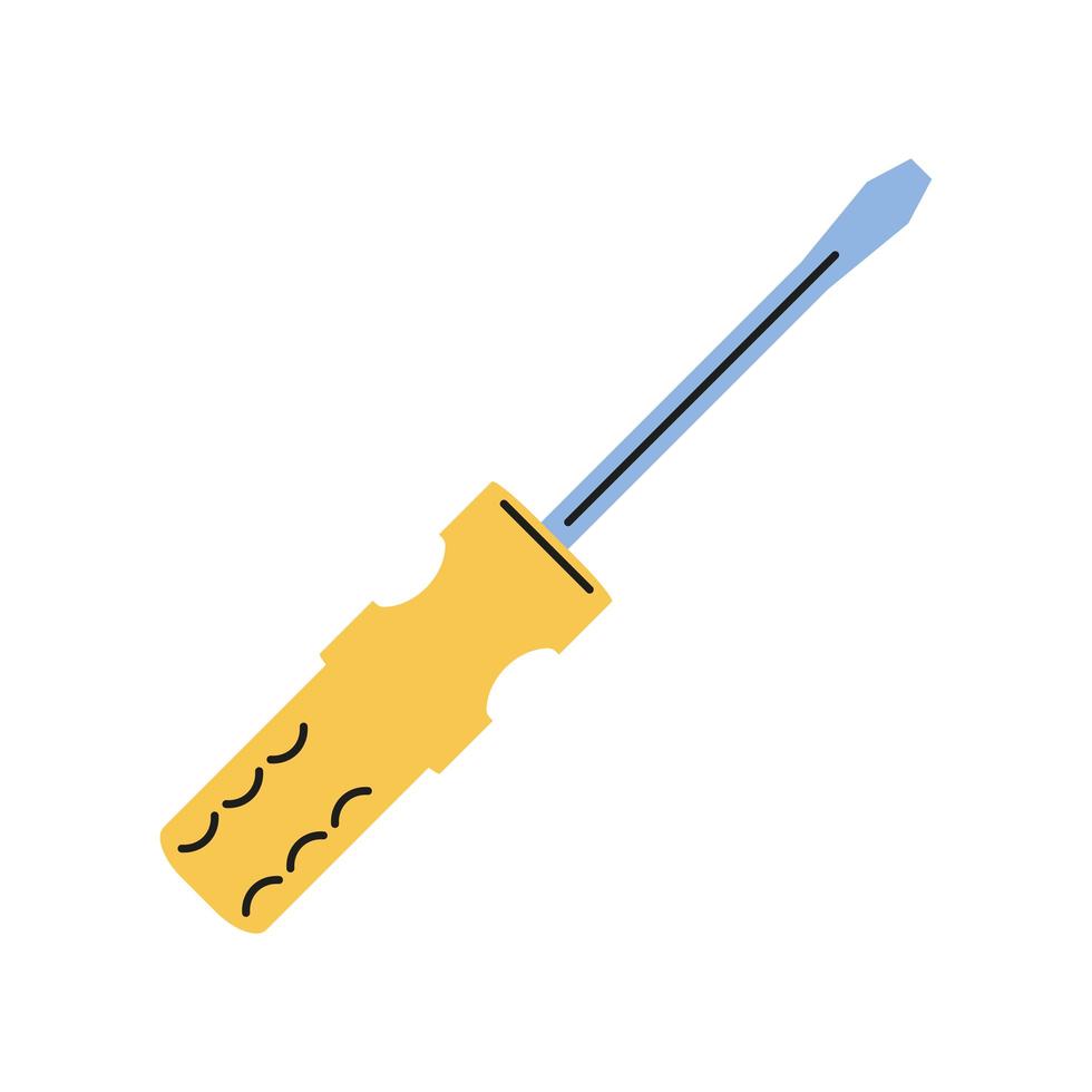 screwdriver tool icon vector