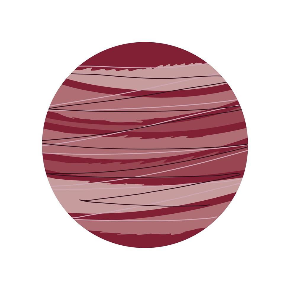 space planet solar system abstract icon isolated vector