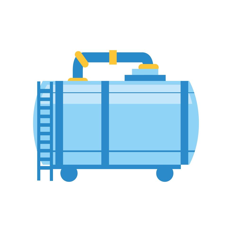 fracking refinery plant storage tank vector