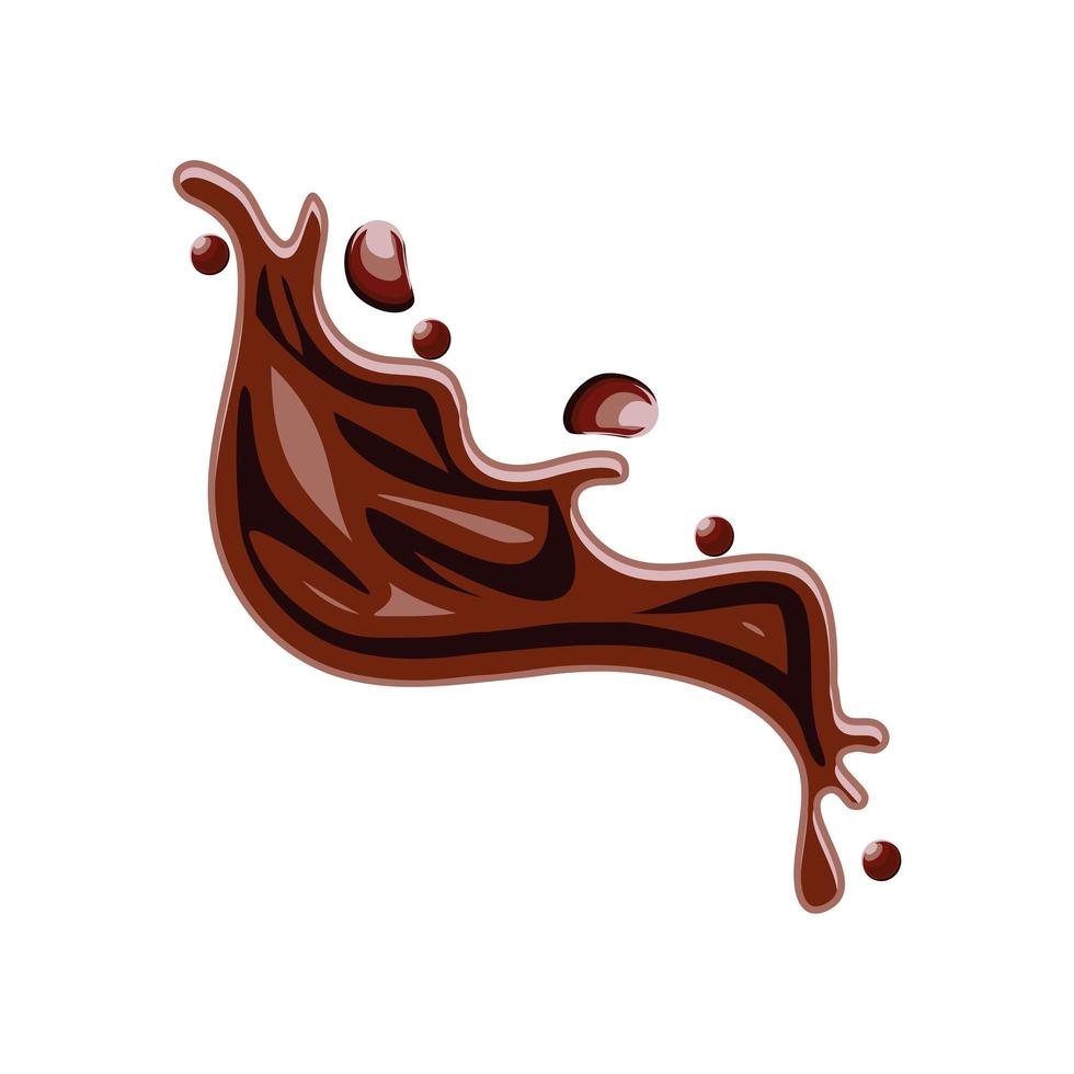 chocolate pouring liquid vector