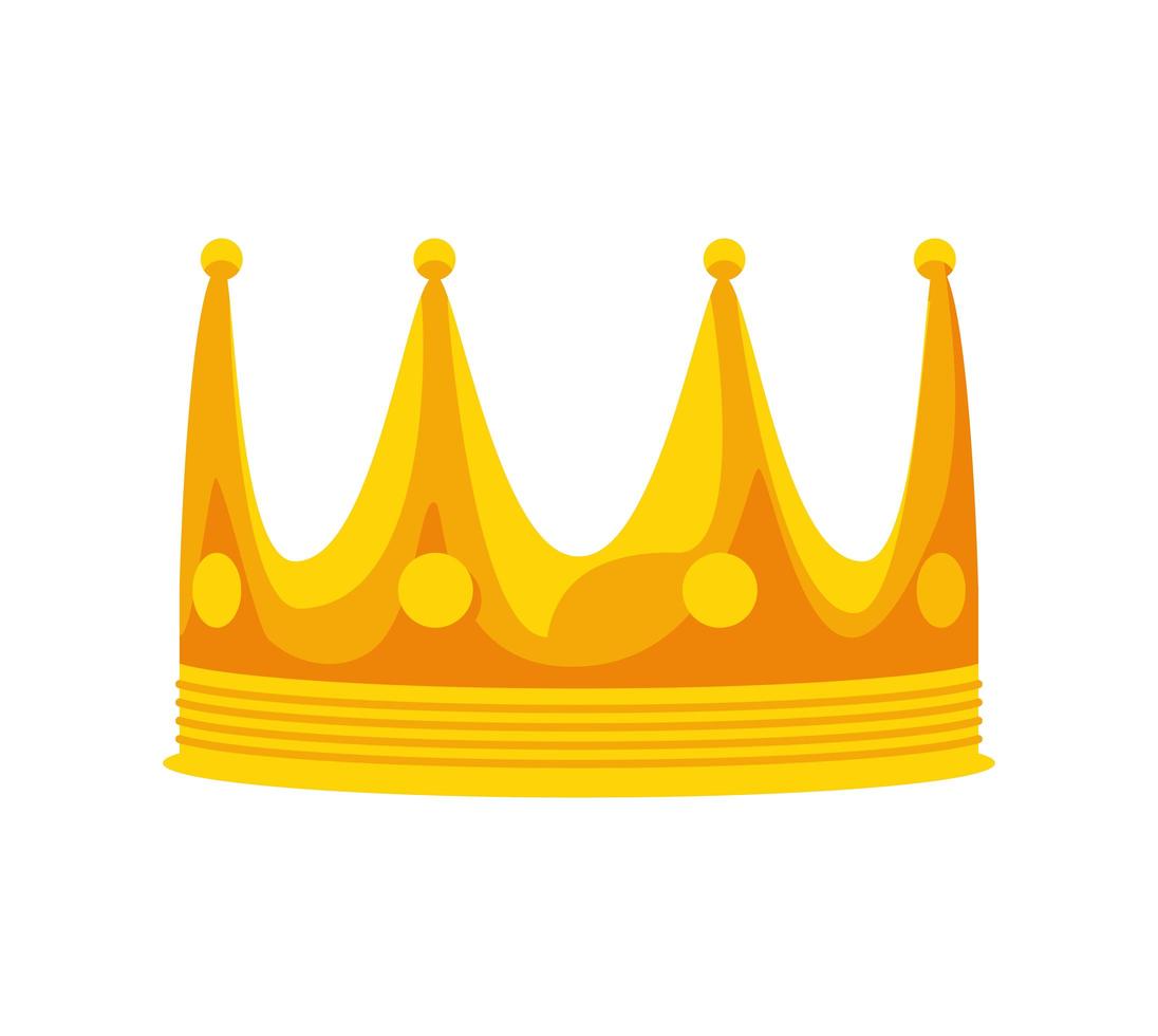 gold crown royalty vector