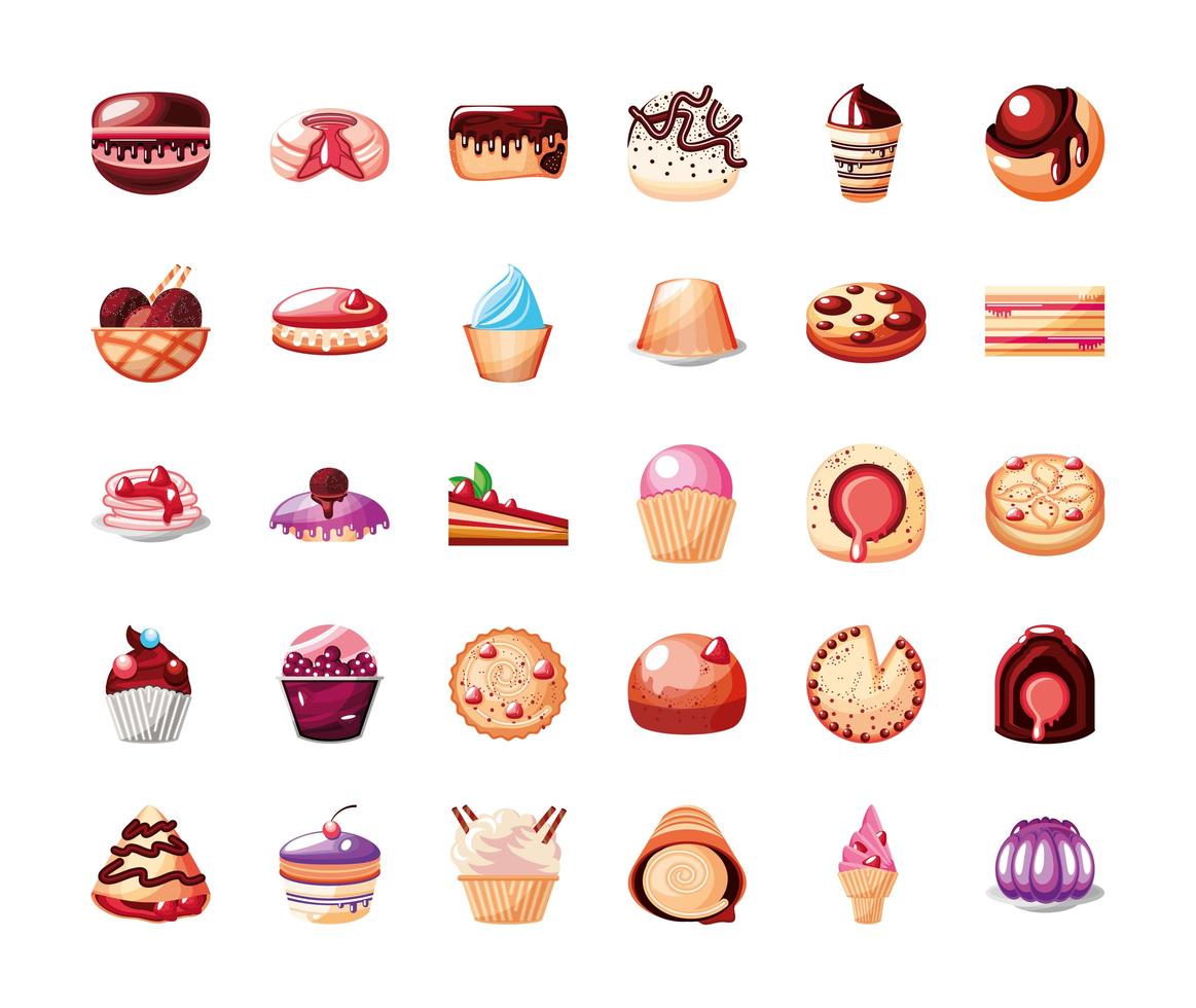 confectionery sweets dessert vector