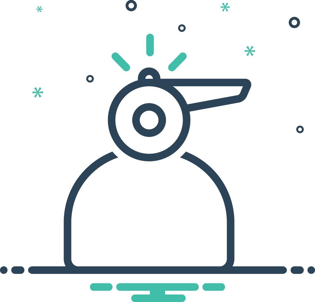 Mix icon for whistleblower vector
