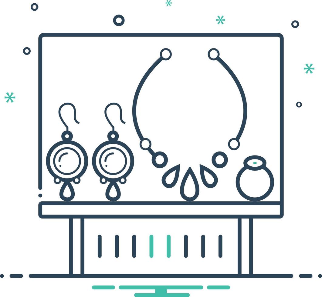 Mix icon for jewel vector