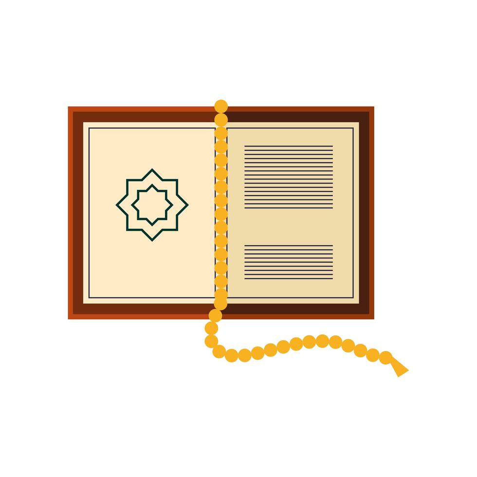 open quran book vector