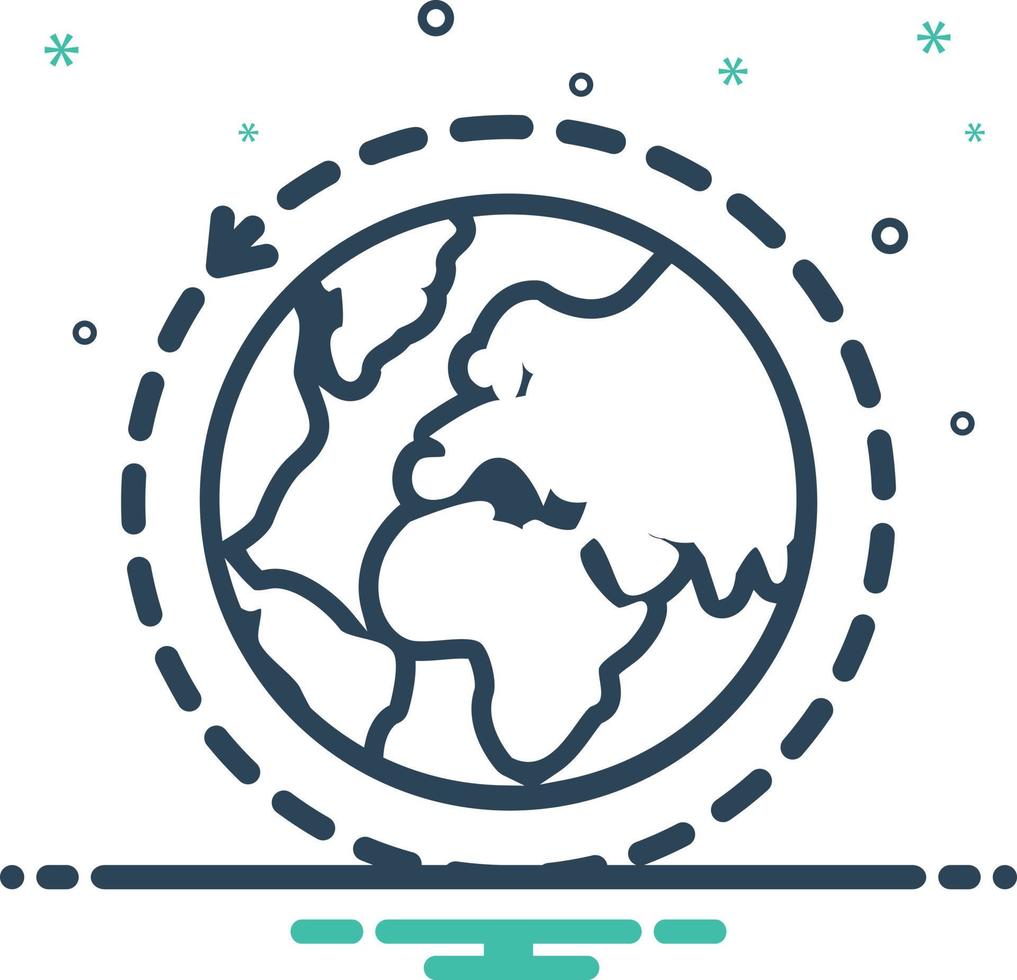 Mix icon for international vector