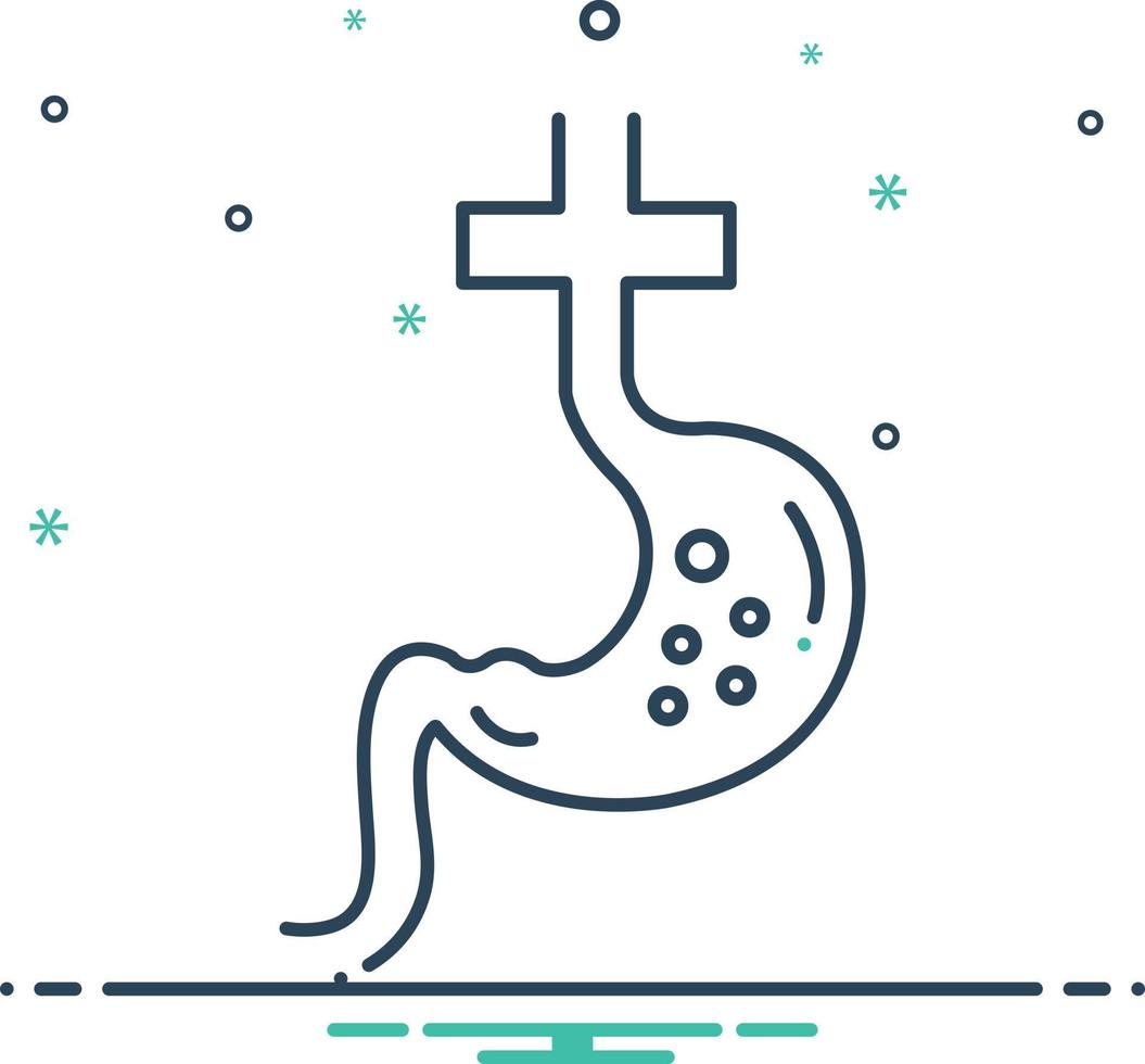 Mix icon for gastroenterology vector