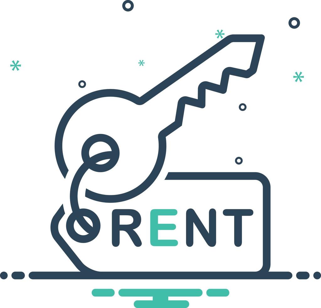 Mix icon for rent vector