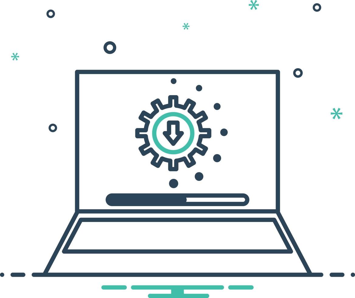 Mix icon for upgrade vector